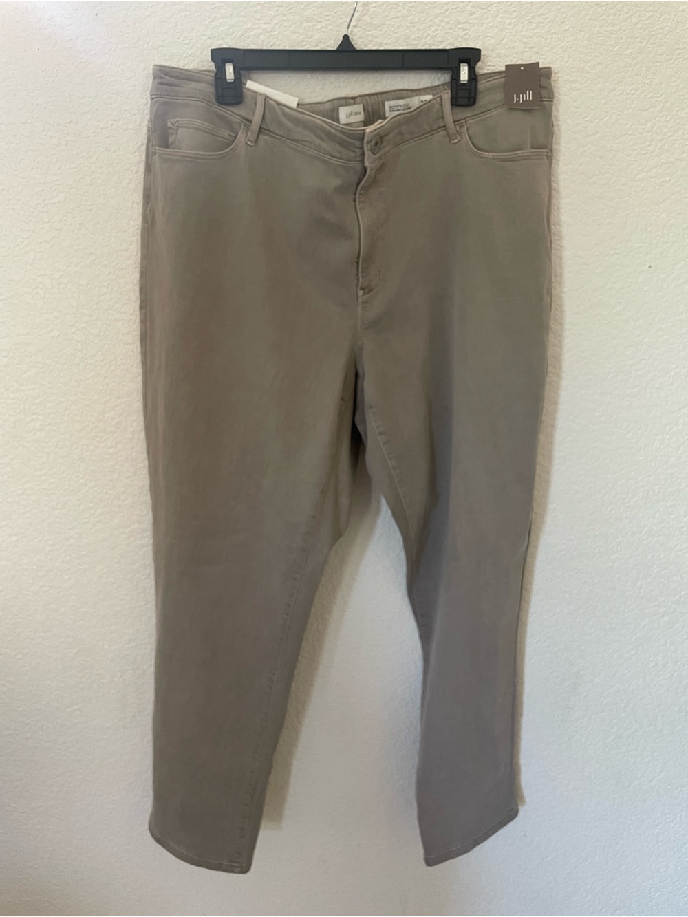Title: J. Jill Straight Leg Ankle Jeans Size 22 Regular Light Porcini NWT